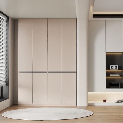 Pinjing Honeycomb Aluminum Balcony Cabinet Customized Storage Cabinet Waterproof Sunscreen Aluminum Alloy Balcony Storage Cabinet Bay Window Cabinet Storage Cabinet Four Doors Length 160cm Height 240cm Width 41cm