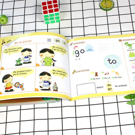 麦芽点读书幼儿英语高频词220SightWords（全10册+228张词卡）英文启蒙小达人小考拉点读笔配套图书  