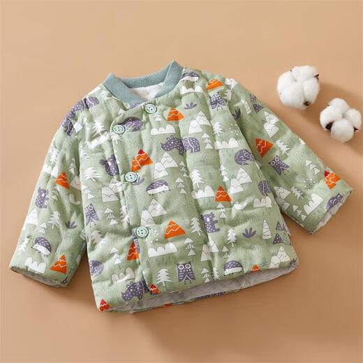 Mianguduo children's handmade cotton coats for infants and young children pure cotton winter thickened warm cotton jackets for boys and girls baby outing cotton jackets yellow mushroom size 110 (suitable for 3-4 years old)