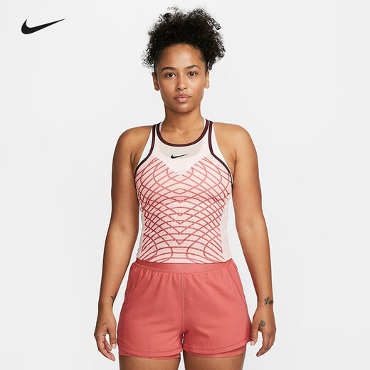 NIKE耐克网球运动背心女子郑钦文同款网球服新款速干透气专业训练上衣 DR9755-686【法网款】 L