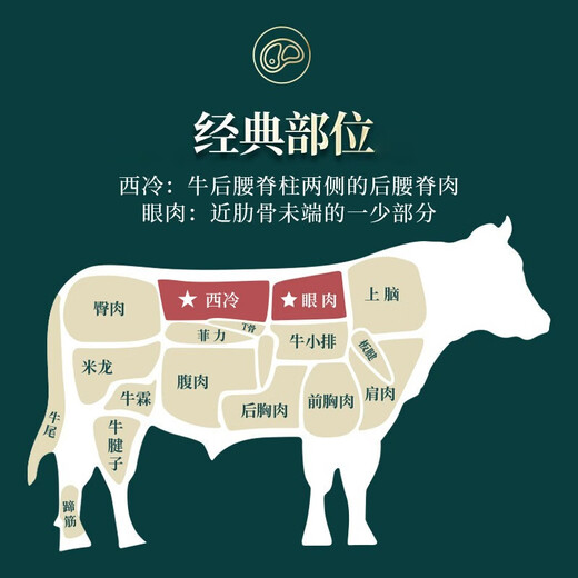 今聚鲜（dayinfresh）整切调理牛排净重1500g/10片套餐 新鲜厚切眼肉西冷牛扒 牛肉生鲜