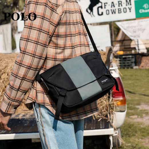 POLO men's shoulder bag fashion casual shoulder crossbody bag multi-functional large capacity horizontal men's bag 042-P941 trendy style