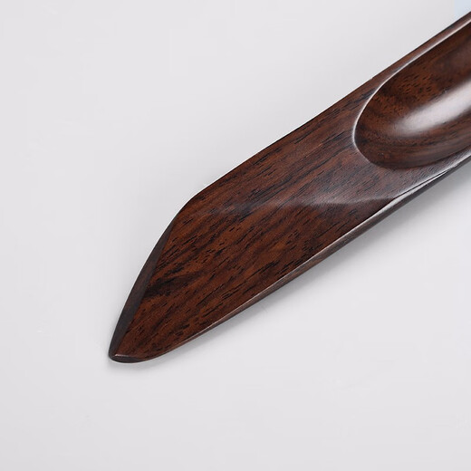 Tang Feng Ebony Kung Fu Tea Spoon Household Solid Wood Tea Shovel Tea Making Accessories Teaspoon Taking Tea Single Tea Injector Tea Rules Jiaohong Ebony Tea Spoon