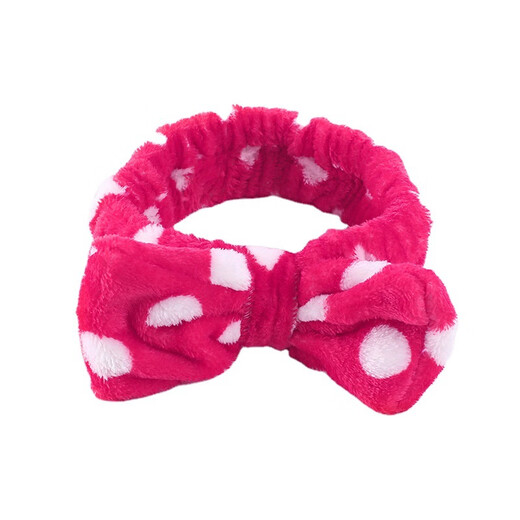 Meifuren Internet celebrity face wash headband Korean winter ladies wide-brimmed face wash headband bow headband hair accessories headdress New Year gift Year of the Tiger FD51 blue, white and pink stripes