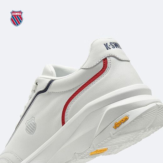 盖世威（K·SWISS）男女运动鞋春季新款透气舒适缓震休闲鞋9274-US 113温布尔登白/海军蓝/盖世红 40