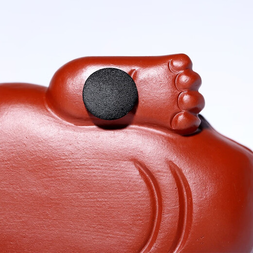 Gold inlaid jade, handmade by teacher Wang Renbing, Yixing original mine Dahongpao purple sand tea pet, Pixiu tea pet ornaments, tea toys, tea table decorations, kung fu tea set accessories, gift box, Dahongpao Pixiu tea pet