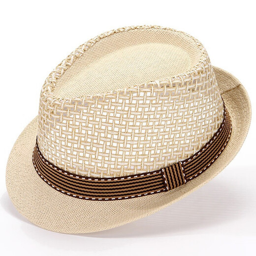 Tuzun (kingtrip) middle-aged and elderly hat men spring and summer dad sun hat topper grandpa mesh breathable straw hat sun hat deep khaki
