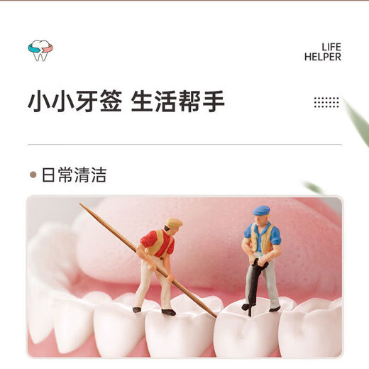 Camellia disposable carbonized double-ended bamboo toothpicks, 1 can, 460 pieces for household use