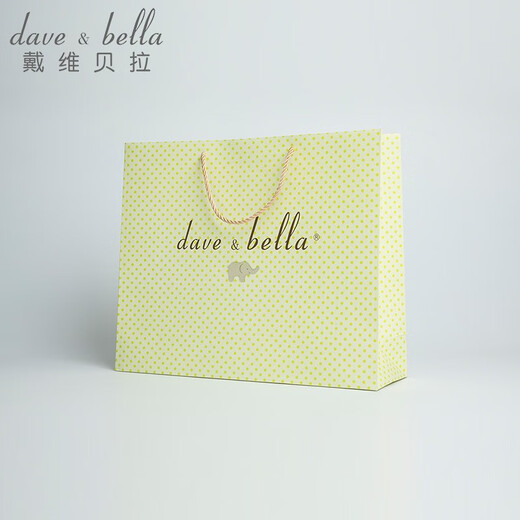 DAVE&BELLA gift bag, exquisite gift bag, handbag, matching gift bag, gift bag, no negotiation, light green, large size