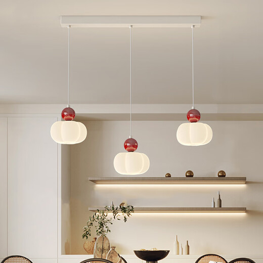 Zhuansi Restaurant Chandelier minimaliste Long Strip Designer 5-HEAD CRAME Style Dining Table Lampe de salle à manger simple MODER