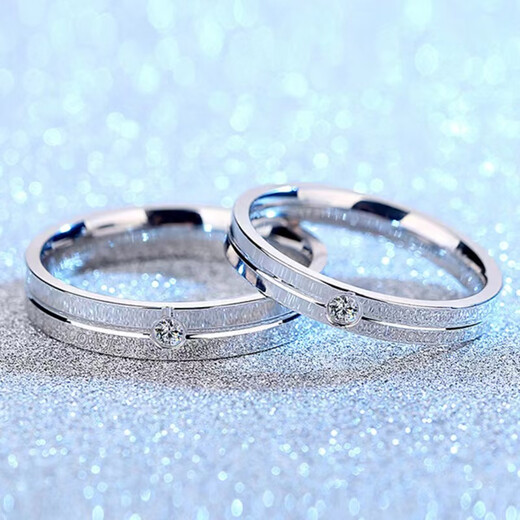Centenary-old Fenxiang Jewelry 950 platinum ring for a man and a woman, a couple, a platinum diamond ring, a smooth ring, a gift for your girlfriend, the eternal love ring for women (need to keep silent and note the number)