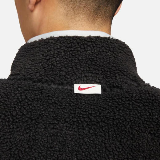 Nike (Nike) Jacket Men's Top Spring y Autumn New Tarm Tarming Lamb Stand Collar Fashion Aear Chaqueta casual FZ6194-010/Negro/Año de Dragon Limited S (165)/Sugirió 100-120Jin [Jin equivale a 0.5 kg]