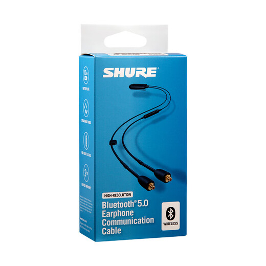 SHURE 舒尔 耳机适配线TW2真无线蓝牙 BT2带线控通话功能MMCX接口升级线适配SE215/846/535接口耳机线 RMCE-BT2蓝牙5.0线