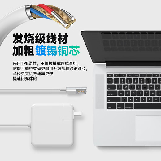 Youpin Apple Ноутбук зарядное устройство MacBook Air Pro Power Adapter 45/60/85W Accessories Cable/Head A1369 A1370 14.5V3.1A