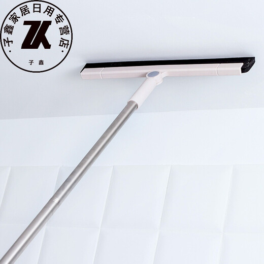 Feifu Salle de bain Mop Stroting Floor Swiper Essuieur Strotage de la salle de bain Maison Hair Sweeping Turning Broom Naked Powder 37,5 * 1,6 * 94cm