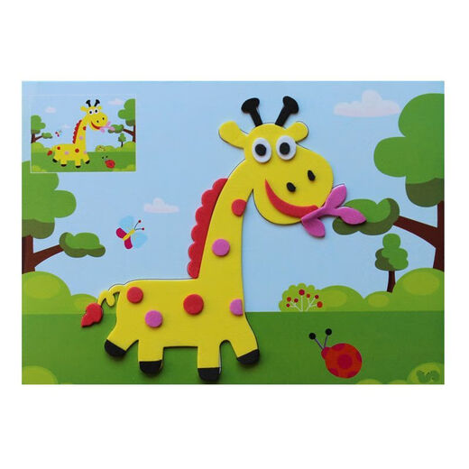 Enfants de pâte animale 3D tridimensionnels dessin animées de maternelle à petite classe jouets éducatifs auto-adhésifs bricolage à la main autocollants dinosaures 20 exemplaires [animaux + transport + fond marin + dinosaure]