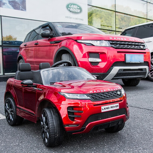 Синченхао Land Rover Детский электромобиль для электромобиля с полным колесом внедорожников с пультом дистанционного управления может сесть на игрушечный автомобиль детский автомобиль [окрашен красным четырехколесным]