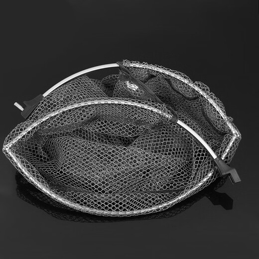 Guangwei (GW) aluminum alloy copy net shrinkable super hard folding competitive fishing gear fishing supplies 2.0M (net head color shipped randomly)