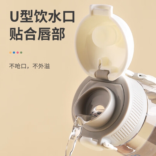 Snoopy (SNOOPY) children's water cup, summer student portable cup, men's and women's direct drinking cup, high temperature resistant kettle, drinking cup 500ml