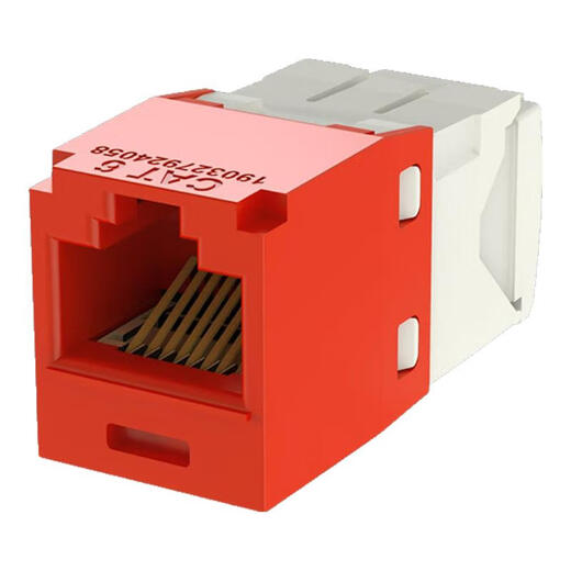 PANDUIT Panda socket network port network panel exceeds category 5, category 6, category 6, category 6, non-shielding module non-shielding RJ45 network cable flat port oblique port 86 type six, non-shielding module yellow CJ688TGYL