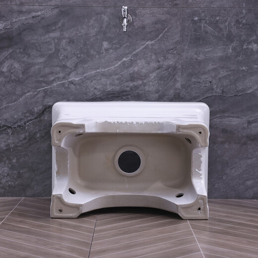 Lefit (lfte) bathroom ceramic mop pool balcony mop trough household Taiwan control large, medium and small mop basin courtyard mop pool 5058 basket water delivery to home