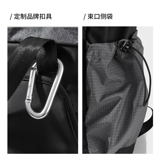 LIVEBOX EN DIRECT Functional Backpack Men's Multifunctional Travel Sports Outdoor Mountaineering Cycling Backpack Large Capacity Commuting Computer School Bag Black