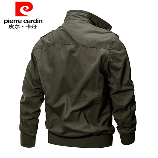 Pierre Cardin Men's German Cónsul Work Jacket Jacket Pilot Jacket Men's Worly World World Military Fan Tactical Jacket 9903 Ejército Green (Estilo delgado) L 115-135Jin [Jin equivale a 0.5 kg] sugerencias