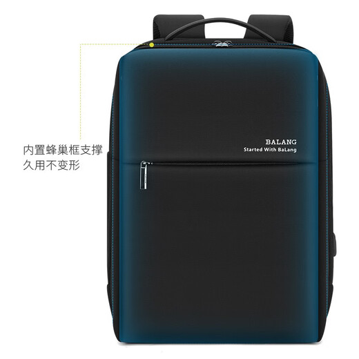 Barang Backpack Men's Backpack Casual Simple Three-dimensional Business Travel Large Capacity Computer Bag College Student Bag Athens Black Travel Edition Large
