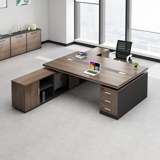 Mu Zhexi office furniture desk double seat face-to-face manager's room modern financial table (double short cabinet) 160*120*75
