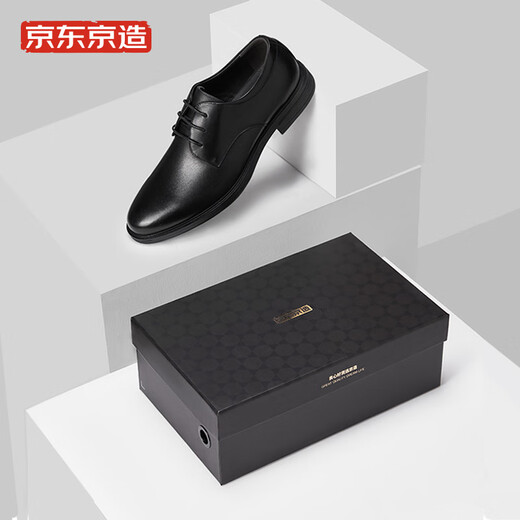 Hecho en JD [Top Capeta Cow Whide] zapatos de cuero] para hombres con los zapatos formales de la boda de cuero con cordones brillantes para hombres Negro 40 40
