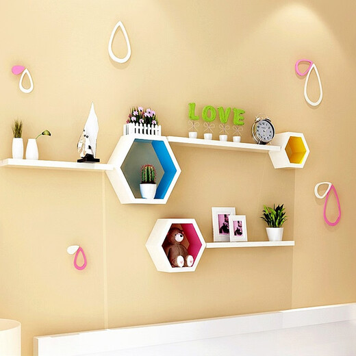 City code wall shelf living room TV background wall wall cabinet decoration restaurant wall-mounted bedside storage X68-Package M