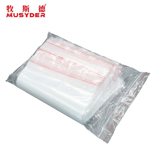 Mushide ziplock bag PE thickened waterproof transparent sealing bag farm laboratory packaging bag plastic bag sterilized delivery 3C ordinary 20x30cm 100 pieces/pack