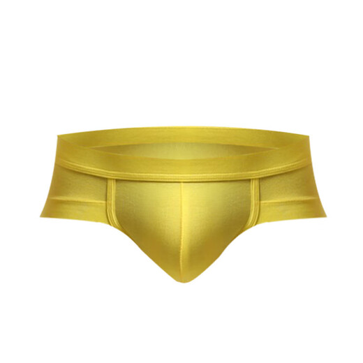 Ye Zimei men's underwear briefs modal low waist sexy u convex bag white small boxer shorts trendy black XXXL