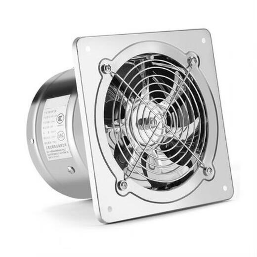 Motor ventilation fan duct small wall-type one-way duct hotel exhaust duct smoke machine embedded white 4 inches