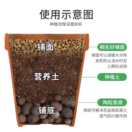 Devodo Kiryu sand 2.5kg (3-6mm) flower pot bottom mixed with soil backfill water-retaining breathable hydroponic soilless cultivation matrix