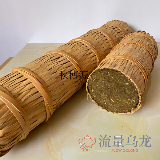 Qiu Boyuan Anhua Dark Tea Hunan Dark Tea 2017 Authentic Golden Flower Hundred Liang Tea 3.625kg Anhua Qianliang Flower Roll Tea Column