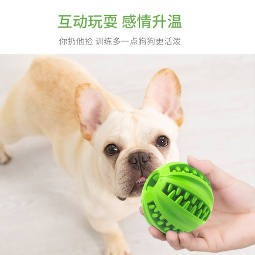 EETOYS small food leaking ball dog toy leaking food ball teeth grinding resistant rubber teeth cleaning pet supplies for small dogs to be alone to relieve boredom
