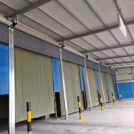Warehouse workshop shop shop crystal rolling shutter door customization Quick lift automatic induction rolling shutter door customization light gray