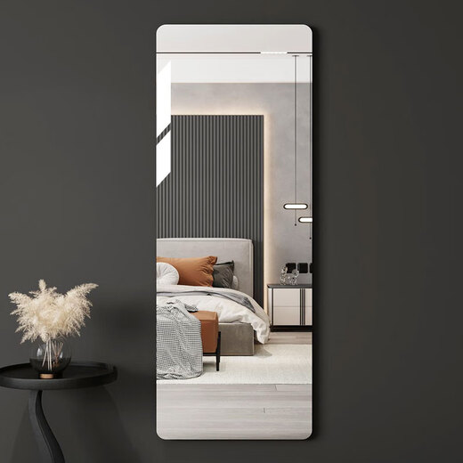 
Van Hatton VAN HARDON [SF Express Delivery Home] Acrylic Soft Mirror Wall Dressing Mirror Household Adhesive Clothes Mirror Full-length Mirror [Rounded Corner] 50x180CM Ultra-clear Thickened