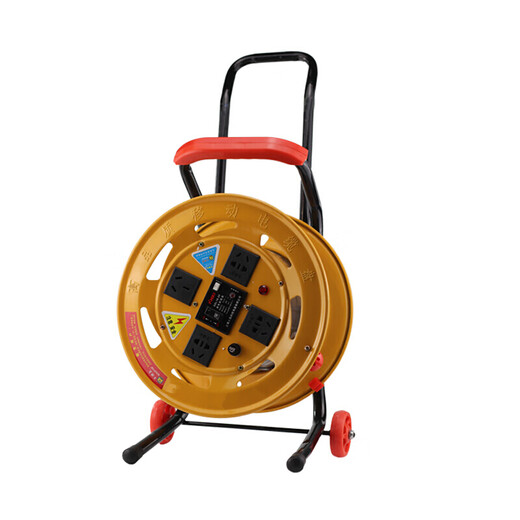 Chuangliheng portable cable reel roller reel empty reel reel cable reel drag reel spool wire reel take-up black plastic anti-fall no socket cable reel