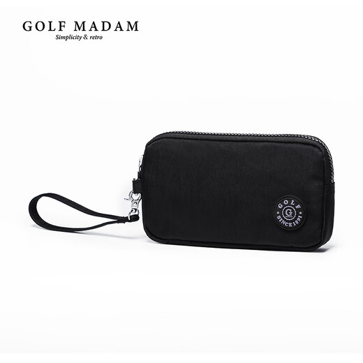 Golf (Golf) Frauen kleiner frischer Kupplungsbeutel Leichtes Kapazität Handgratt Tasche Trendy Mode Frauen Reißverschluss Clutch Geschenk für Freundin cool schwarz