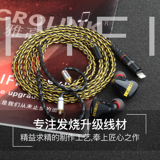 Acrolink Shure 846 Cable de actualización MMCX Balance Cable 535 W40 SE215 NA3P Auriculares Cable Tipo-C Interfaz dedicada MMCX