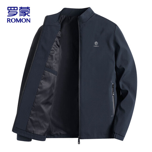 ROMON jacket men's jacket men's stand collar autumn and winter business casual windproof top baseball uniform men's clothing