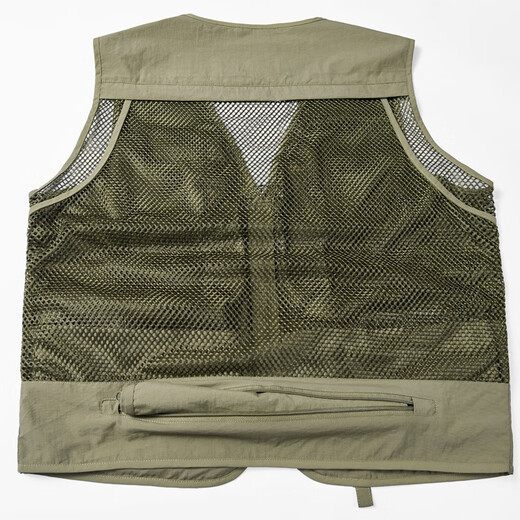 JP men's vest multi-pocket reporter photography vest fishing thin casual horse clip 8188 khaki XL (suitable for 140 Jin [Jin equals 0.5 kg]-155 Jin [Jin equals 0.5 kg])