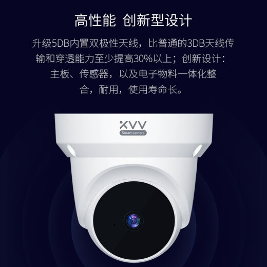 Hemisferio Xiaovv Hemisferio Inteligente Gimbal Conch Camera doméstica Control de teléfono móvil Control Monitor remoto 360 con visión nocturna Soporte inalámbrico Panorámico Soporte de sonda de control de aplicaciones Mijia MIJIA Tienda