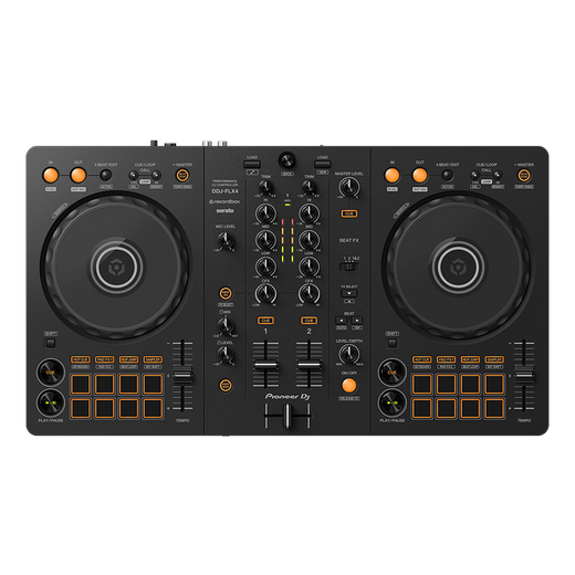 Pioneer DJ/AlphaTheta Pioneer DDJ-FLX4 FLX2 disc player novice entry set DJ live bar digital controller learning disc control DDJ-FLX4+HDJ-CUE1 headphones
