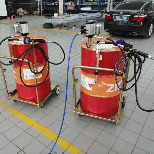 Xihuang pneumatic oil pump filling gun large barrel oil filler oil gun 55L+10+ metering oil gun DE-8075