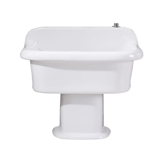 Balcony ceramic mop pool household tall split floor-standing mop pool basin large bathroom mop pool 43 cm manual water 20 cm pillar