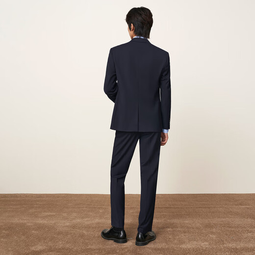 Heilan House (HLA) suit men's spring and autumn new light business classic series suit suit Navy 01 suit + trousers reservation 5XL 185/104B