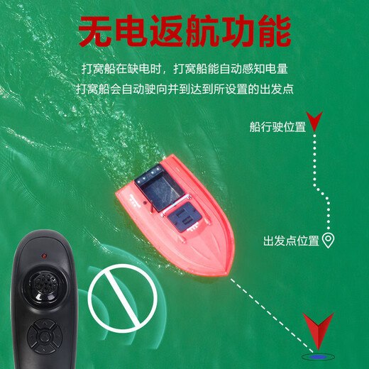 McNovers schlagende Boot GPS Automatische Rückkehr 8,4 Volt Fischereibedienung Fernbedienungskontrollboot Fixpunkt Haken und Köder Black GPS Single Warehouse 18000 mA Lithiumbatterie X1 Block